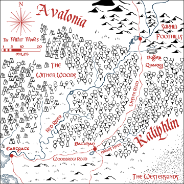 Map of the Wither Woods (click to enlarge)