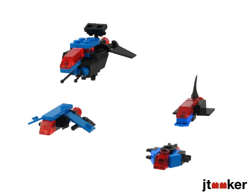Four More Micro Police Spaceships from the front