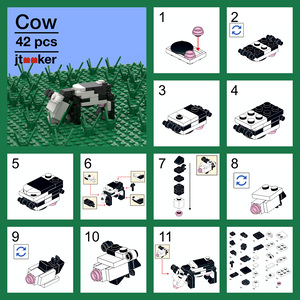 Brick-Built Cow Instructions