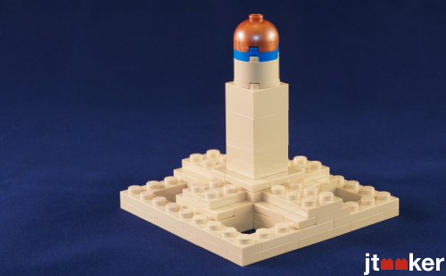 Micro Nebraska State Capitol in LEGO